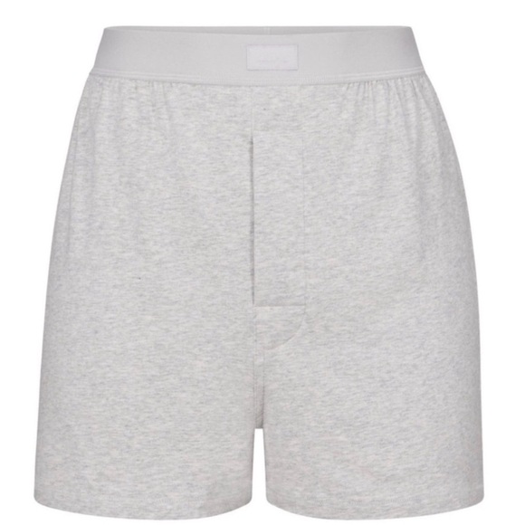 Skims Boyfriend Loose Boxer Light Heather Grey XXS | New with Tags - Picture 9 of 12